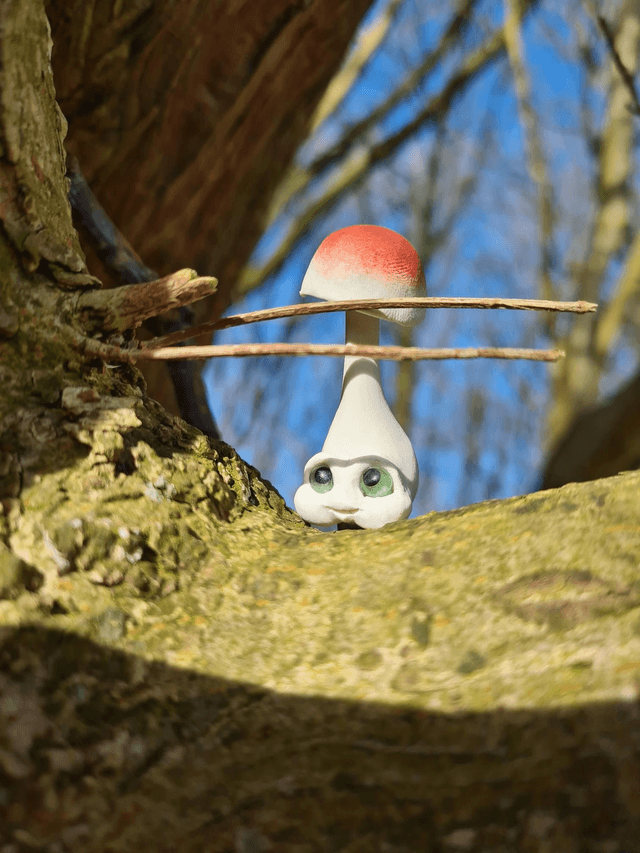 White Mushroom bookmarker